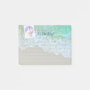 Beach, Rabbit, or Your Photo, Name, To Do List Post-it Notes