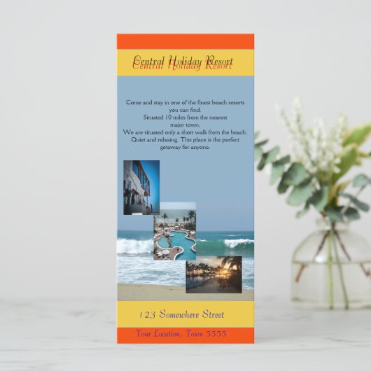 Beach Rack Card (Standing Front)