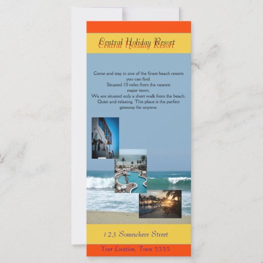 Beach Rack Card (Front)