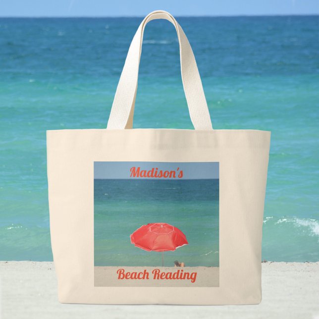 Beach Reading Seascape Beach Tote Bag (Creator Uploaded)