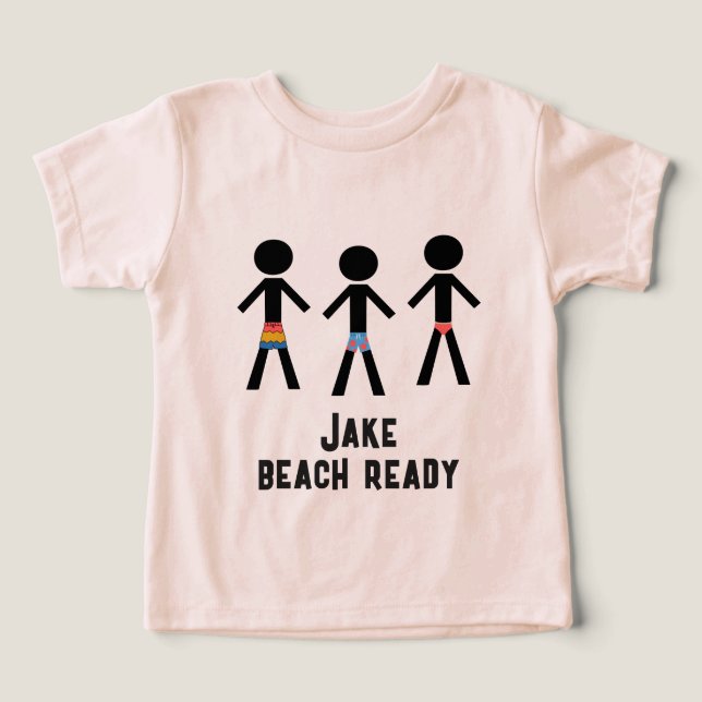 Beach Ready - Three Dressed Guys Toddler T-shirt (Design Front)