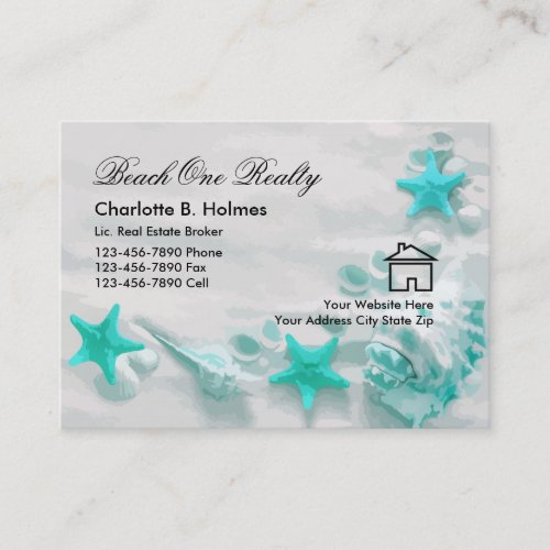 Beach Real Estate Business Cards