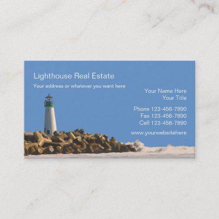 Beach Real Estate Business Cards