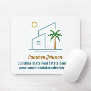 Beach Real Estate Company Custom Coastal Realtor Mouse Pad