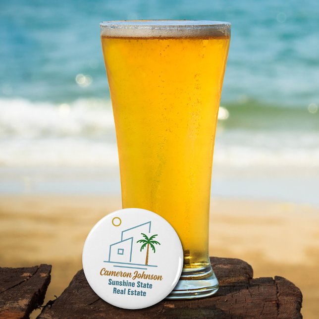 Beach Real Estate Company Cute Customizable Bottle Opener (Creator Uploaded)