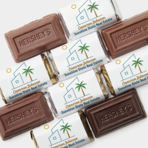 Beach Real Estate Company Cute Customizable Hershey's Miniatures