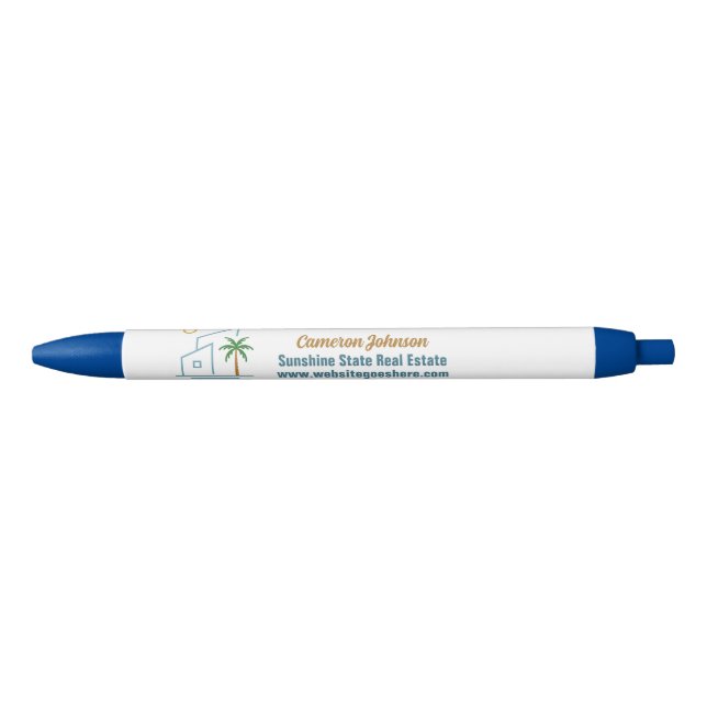 Beach Real Estate Company Cute Customizable Pen (Front)