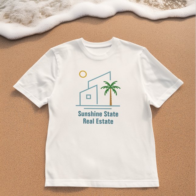 Beach Real Estate Company Cute Customizable T-Shirt (Creator Uploaded)