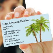 Beach Real Estate Palm Trees Design Business Card at Zazzle