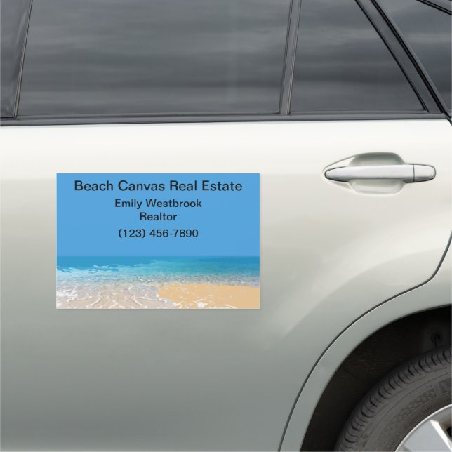 Beach Realtor Car Advertising Magnets (In Situ)