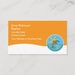 Beach Realtor Real Estate Business Cards