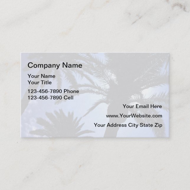 Beach Realty Business Cards (Front)