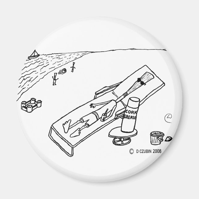 Beach Reed Magnet (Front)