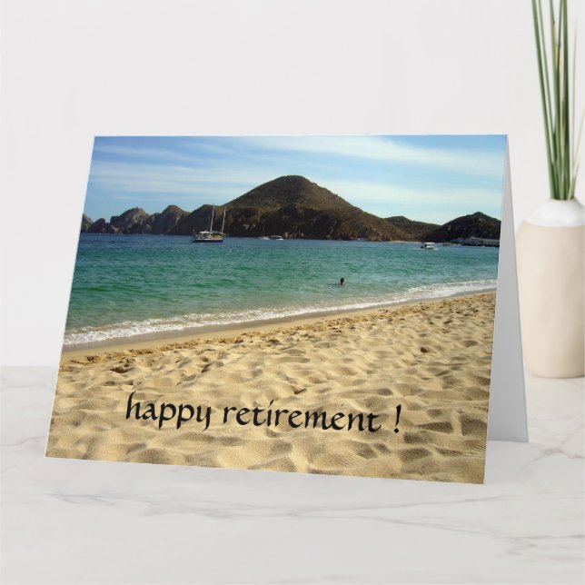 beach retirement big card (Front)