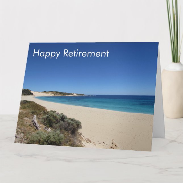beach retirement card big (Front)