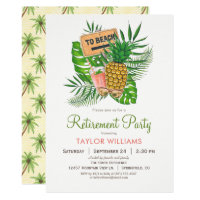 Beach Retirement Party Invitation