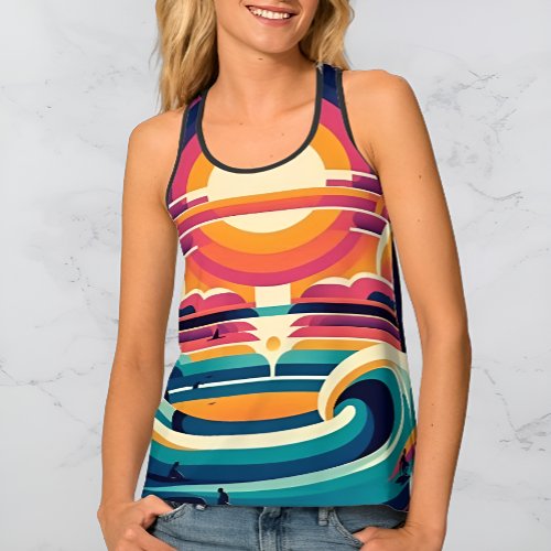 Beach _ Retro style Tank top for women