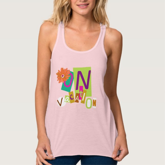 Beach RoadTrip Vacay Mode Tank Top (Front)
