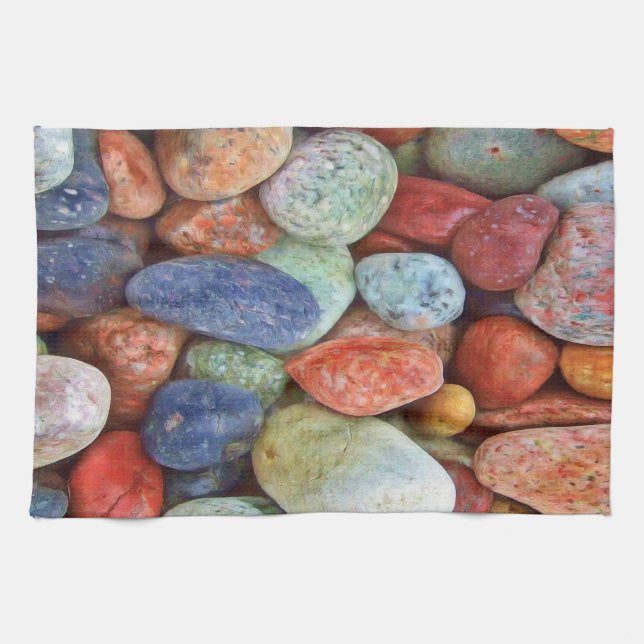 Beach rocks   Kitchen towel (Horizontal)