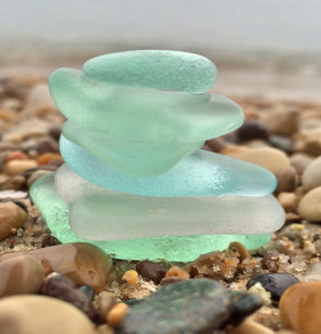 Sea Glass Shower Curtains Zazzle