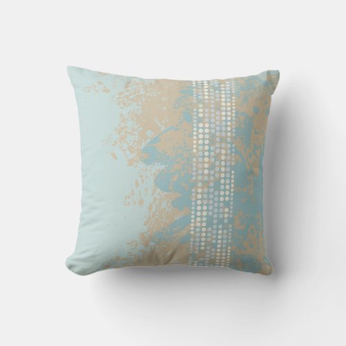 beach rocky sands dot abstract one sided pillow