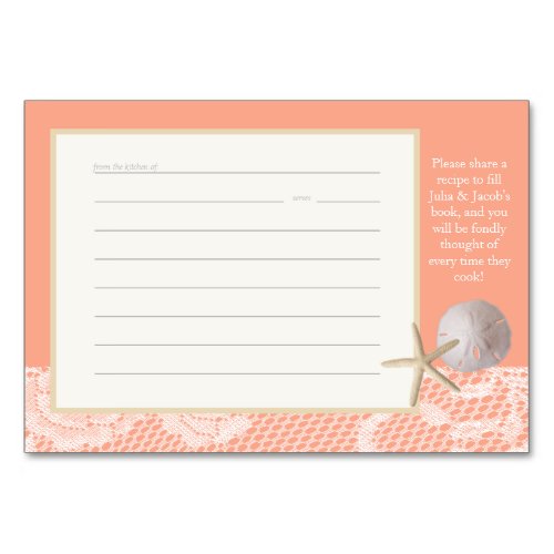 Beach Romance Peach Recipe Card