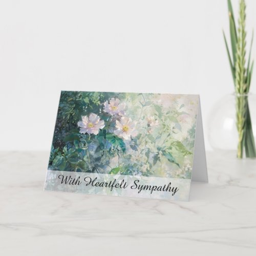 *~* Beach Rose  Painting TV2 Sympathy Love Light Card