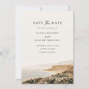 Beach Rose Shoreline Cape Cod Seaside Wedding Save The Date