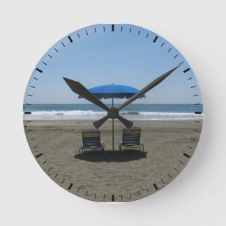 Beach Round Clock