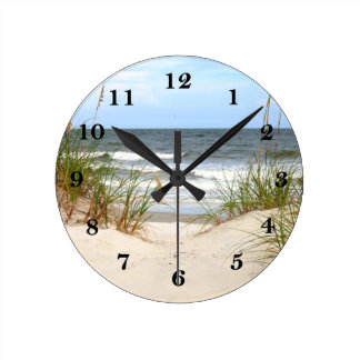 Beach Round Clock