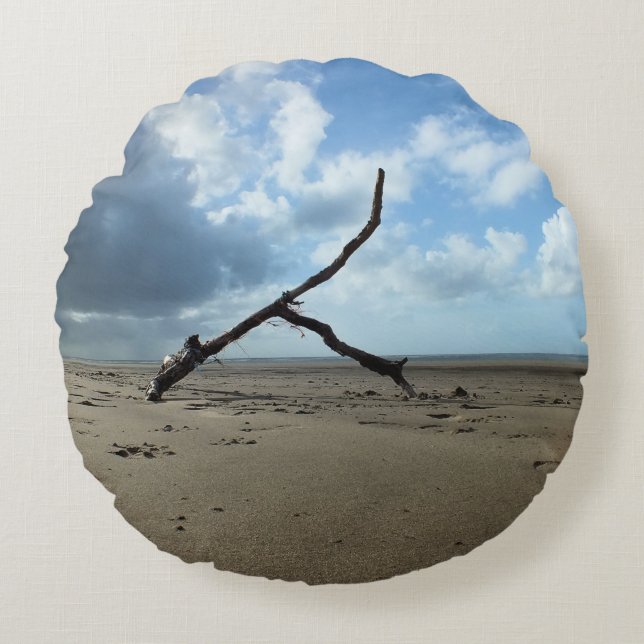 BEACH  ROUND PILLOW (Front)