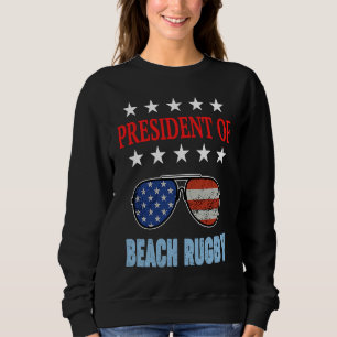 Beach Rugby Accessories USA Flag Beach Saying Sweatshirt