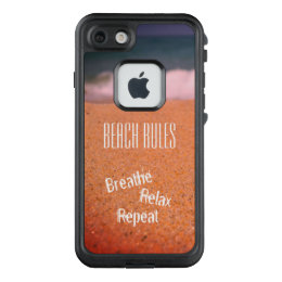 Beach Rules, Breathe, Relax, Repeat - LifeProof FRĒ iPhone 7 Case