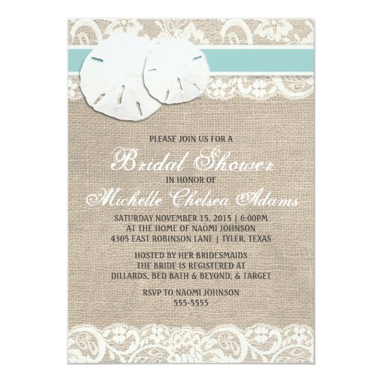 Lace Wedding Shower Invitations 8