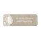Beach Rustic Burlap Lace Return Address Labels