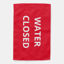 Beach Safety Flag - High Hazard Water Closed Red