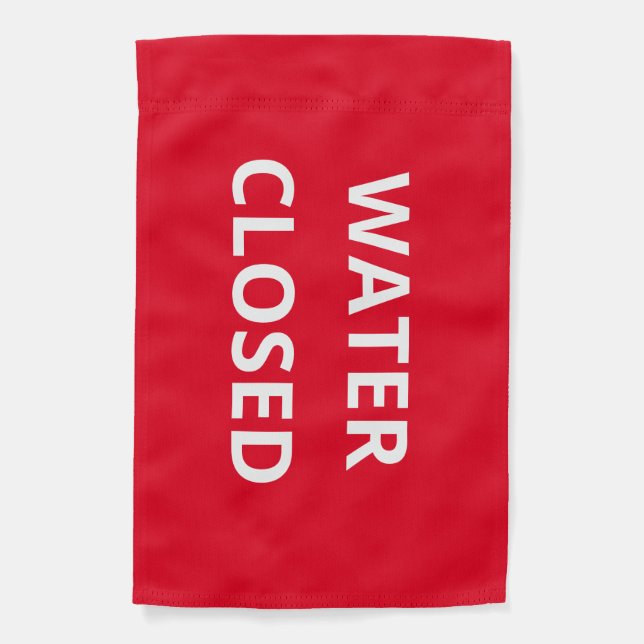 Beach Safety Flag - High Hazard Water Closed Red (Front)