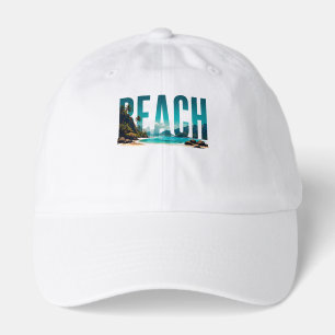 Beach Salty Escape Luxury Coastal Graphic Hat