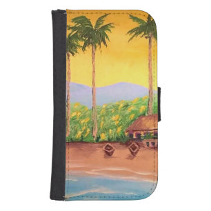 Beach Galaxy S4 Wallet Case