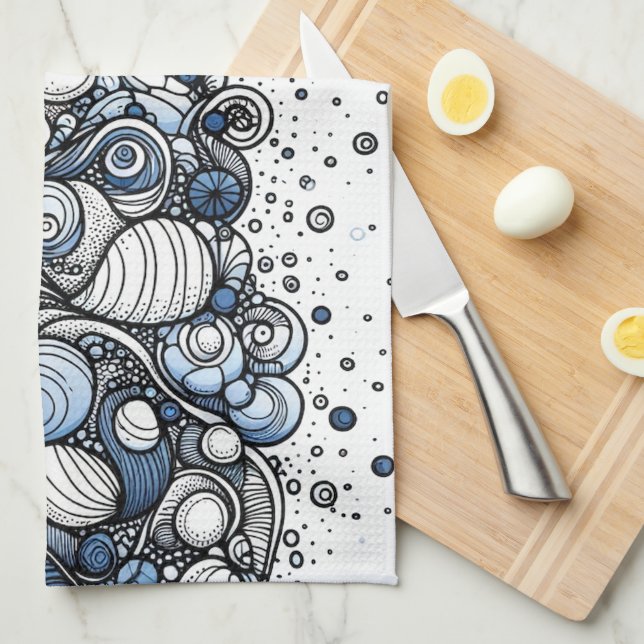 Beach Sand - Abstract  Kitchen Towel (Quarter Fold)