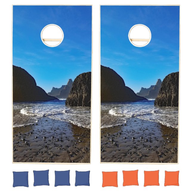 Beach Sand and Rocks Cornhole Set (Set)