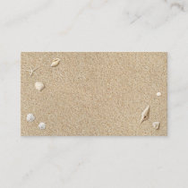 Beach Sand and Seashells Place Card