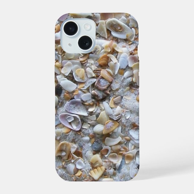 Beach Sand and Shells Iphone Case (Back)