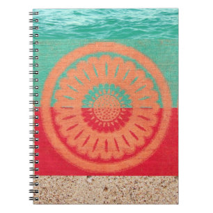 Beach Sand, Beach Towel, Ocean Notebook