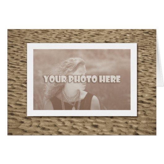 Beach sand cards (Front Horizontal)