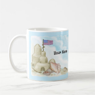Beach Sand Castle Coffee Mug