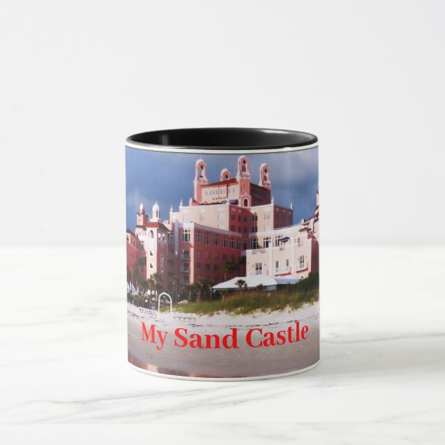 Beach Sand Castle  Mug (Center)