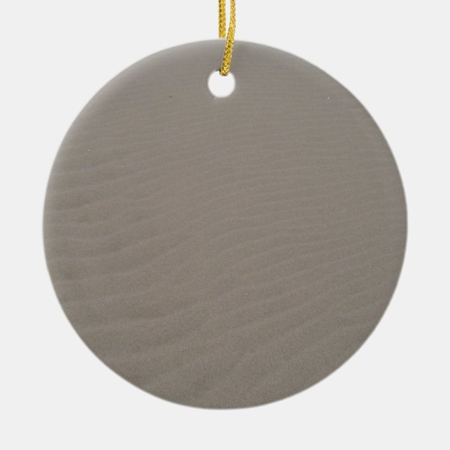 Beach Sand Ceramic Ornament (Front)