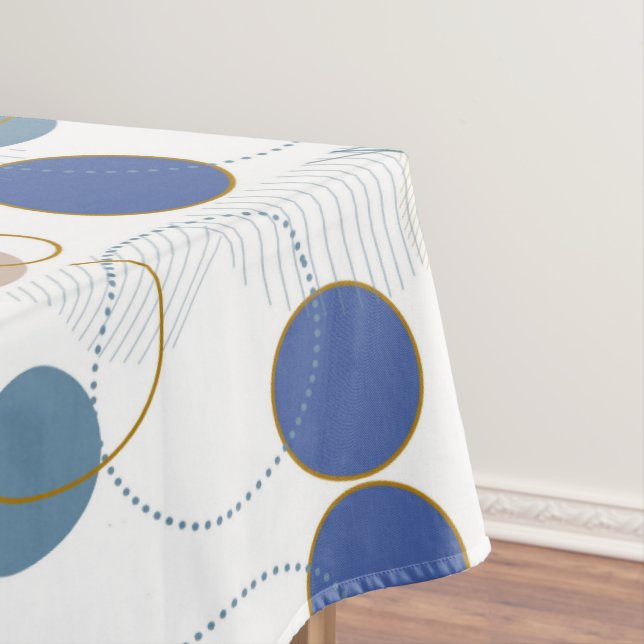  Beach Sand Color Dots Tablecloth (In Situ)