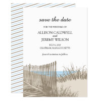Beach Sand Dunes Wedding Save the Date